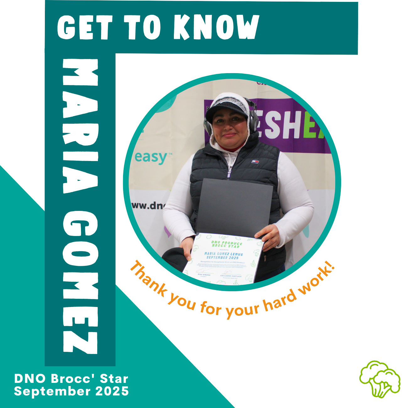 Meet Maria: Our September Brocc Star!