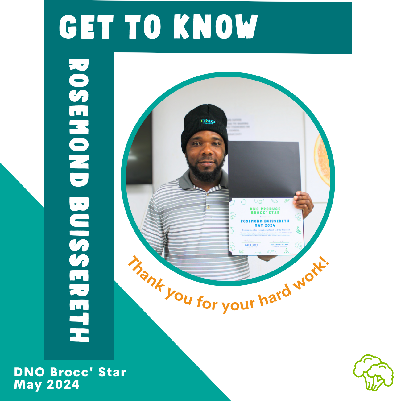 Meet Rosemond: Our May Brocc Star! 