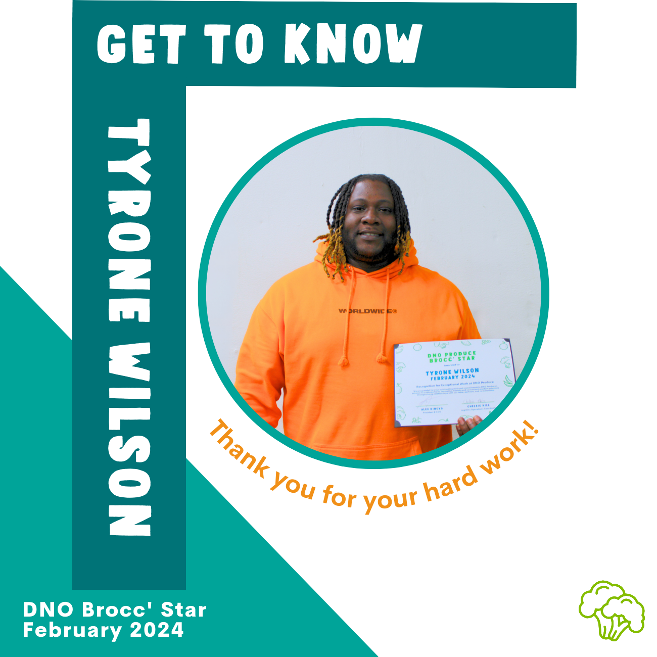 Meet Tyrone: Our February Brocc Star