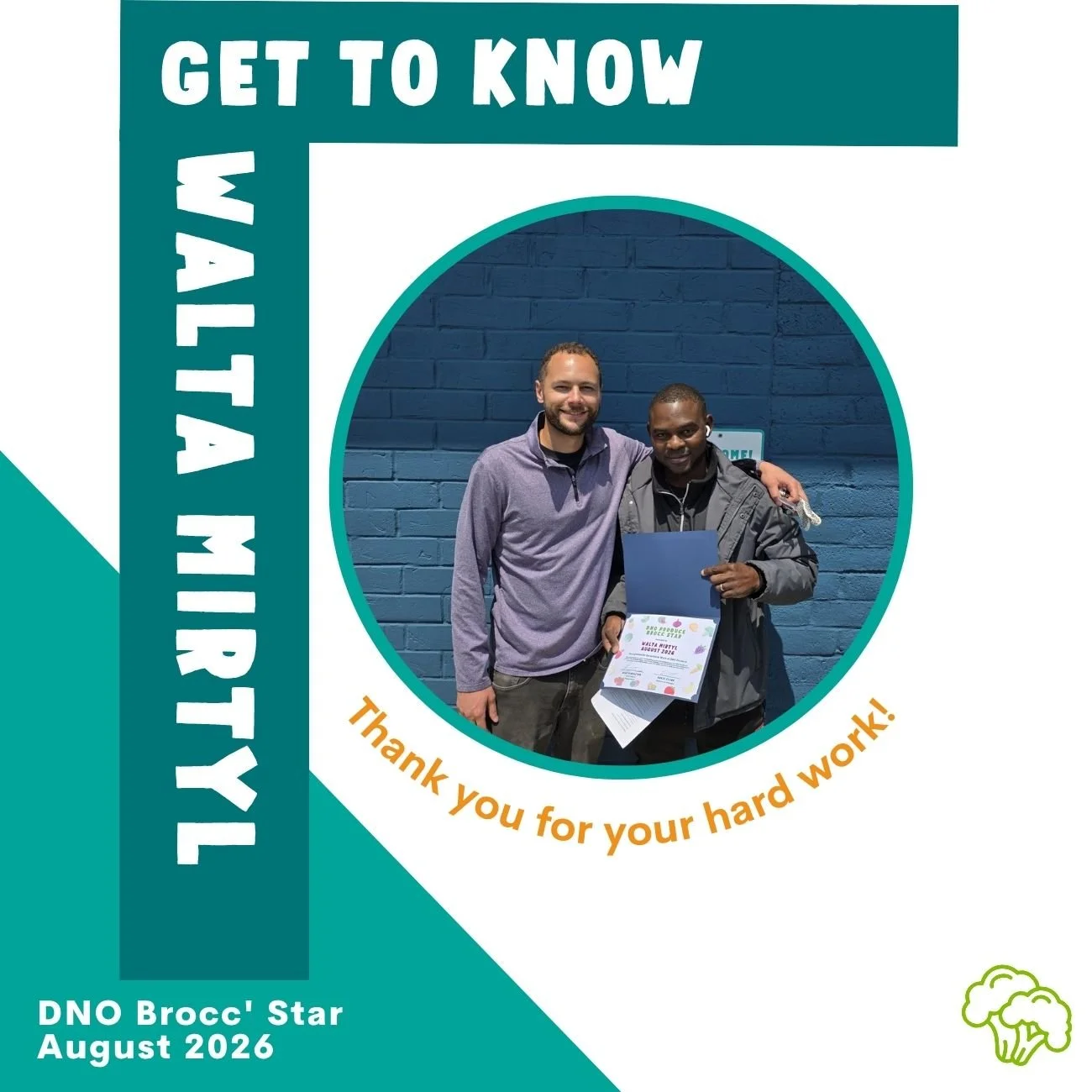Meet Walta: Our August Brocc Star