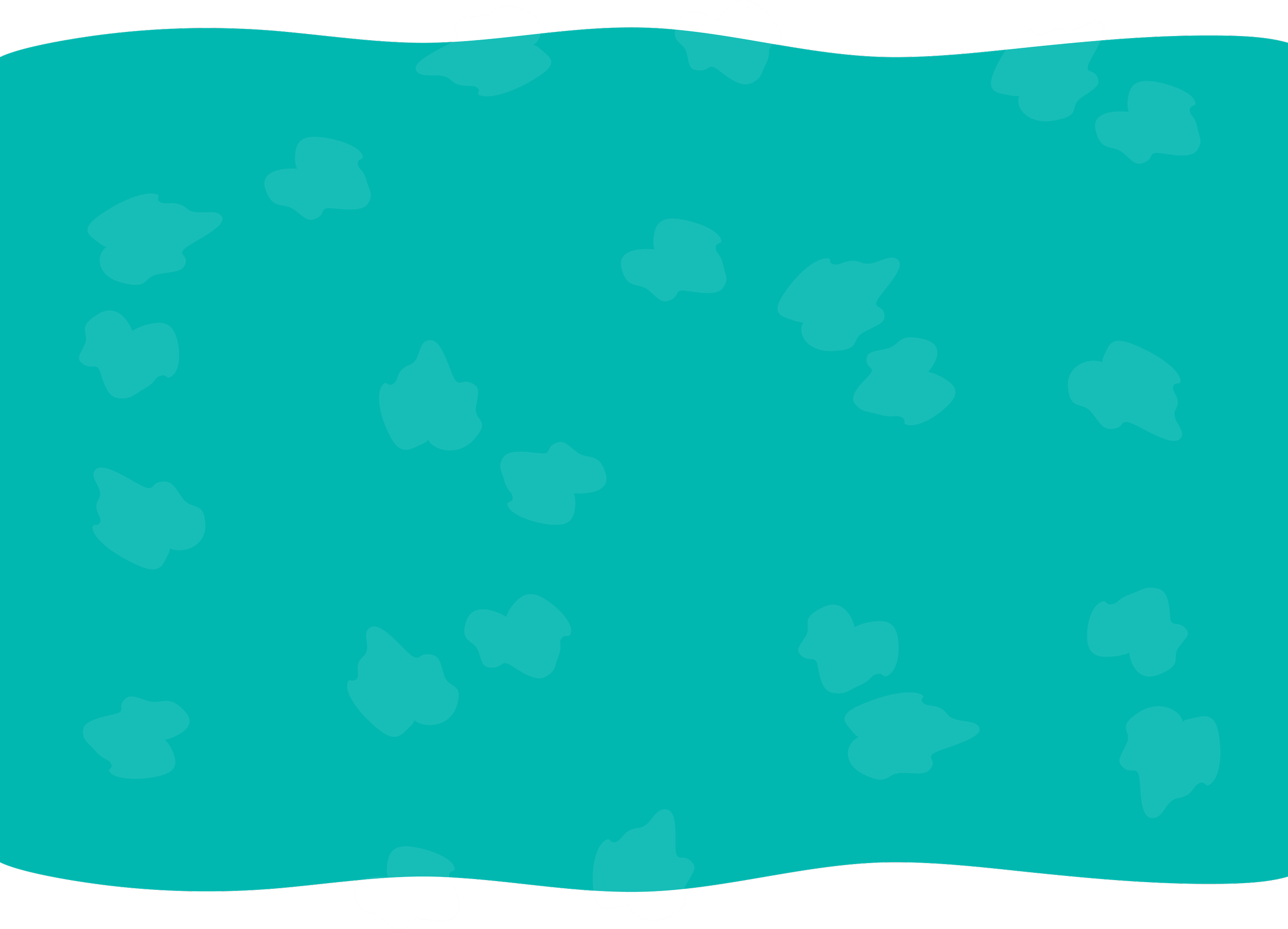 Illustration of water with bubbles and white clouds at the top.