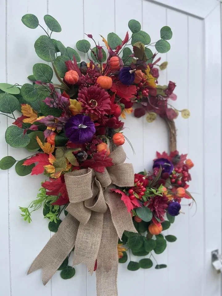 The "Autumn Harvest" Asymmetric Wreath