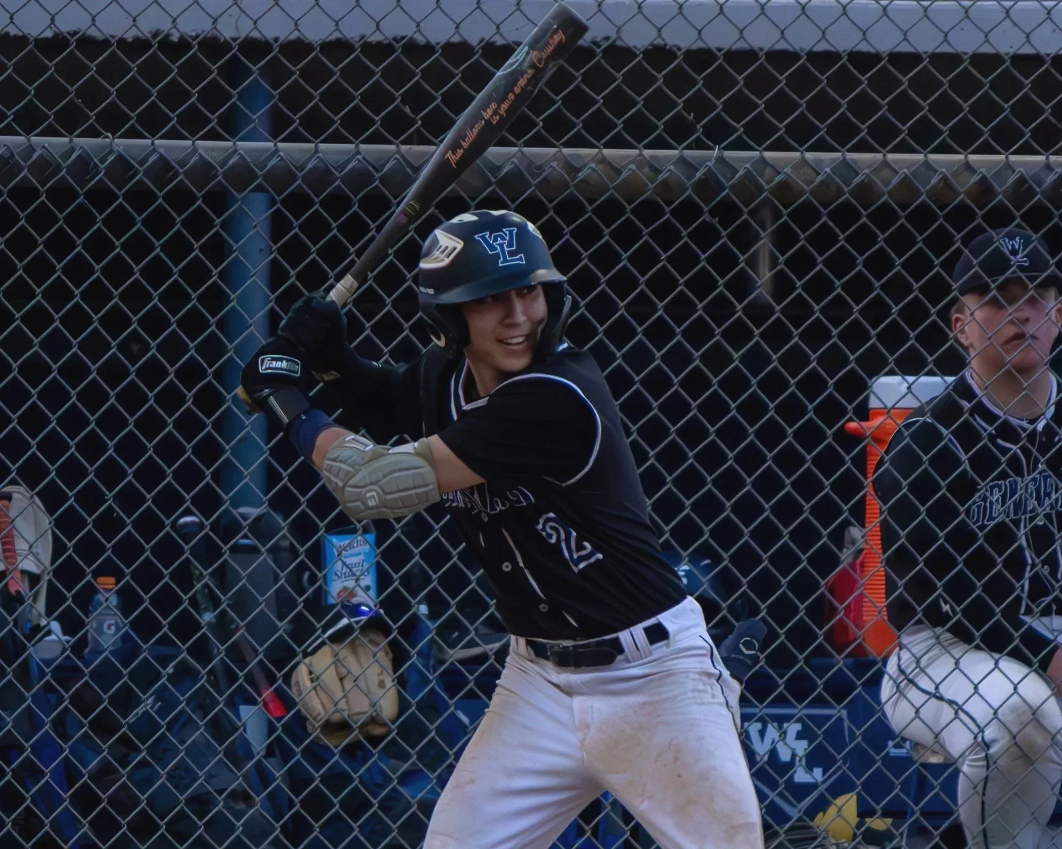 Baseball player up to bat