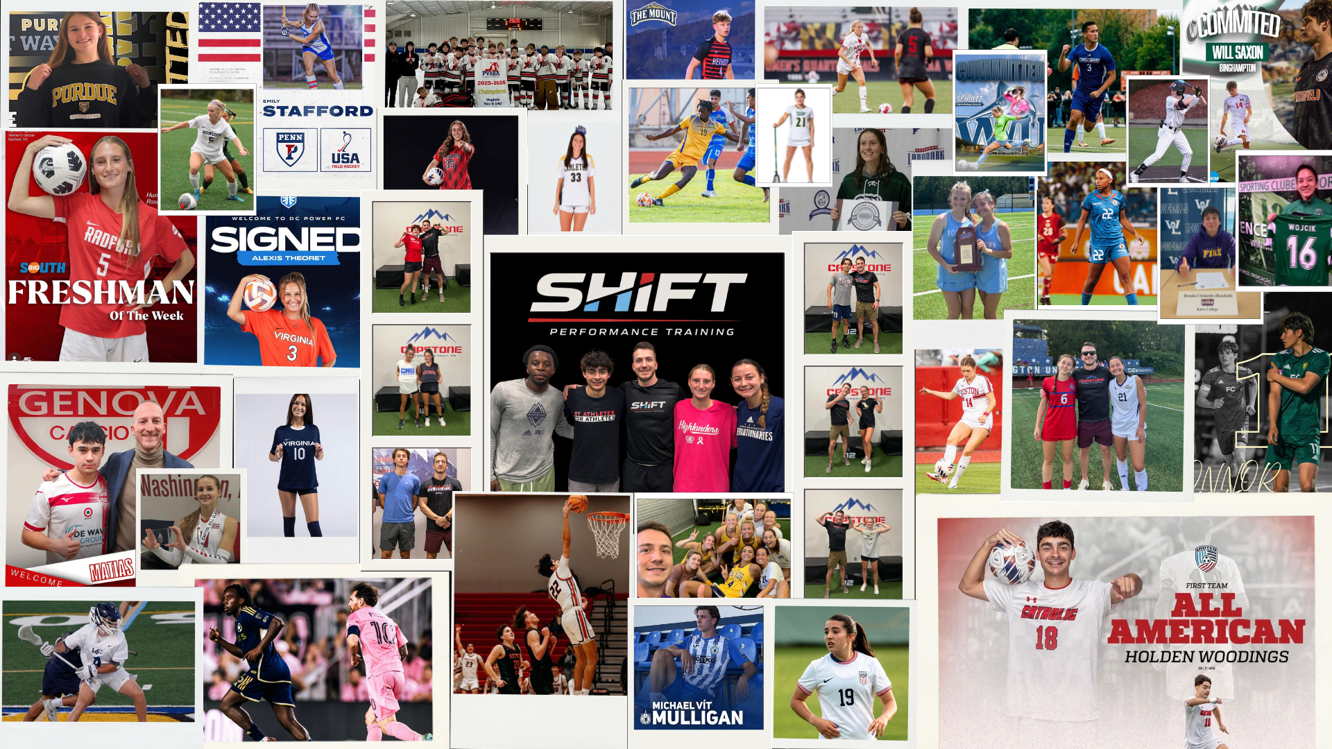 Shift athlete success collage