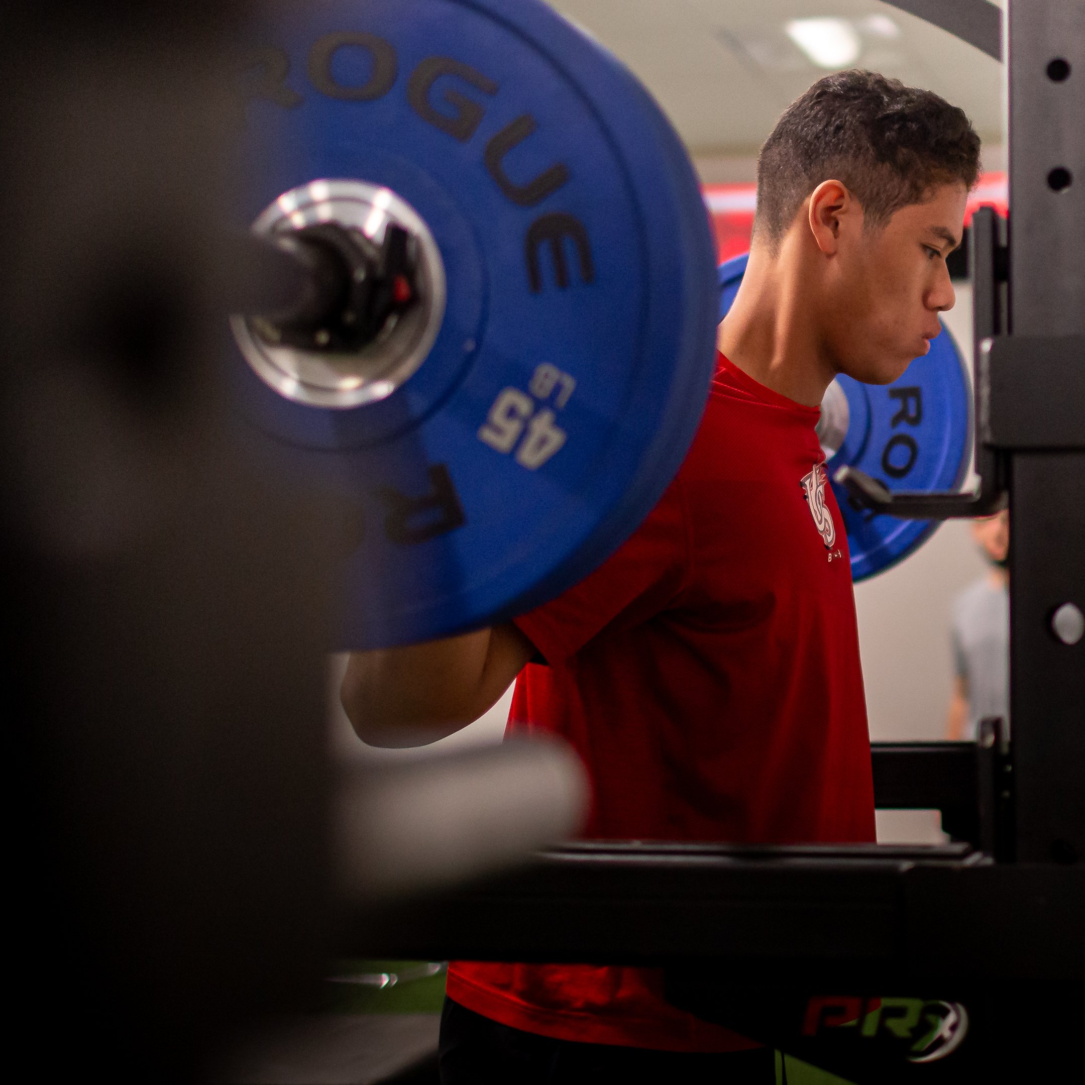 Athlete training in weight room at SHIFT Performance Training