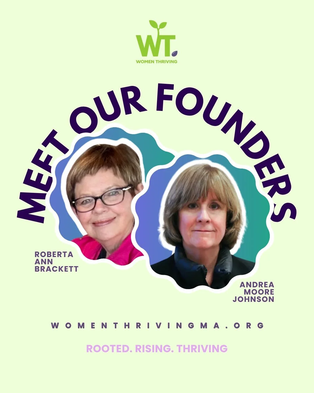 Meet our founders! The visionaries behind the mission of Women Thriving, Inc. 💜💚 #empoweredwomen
