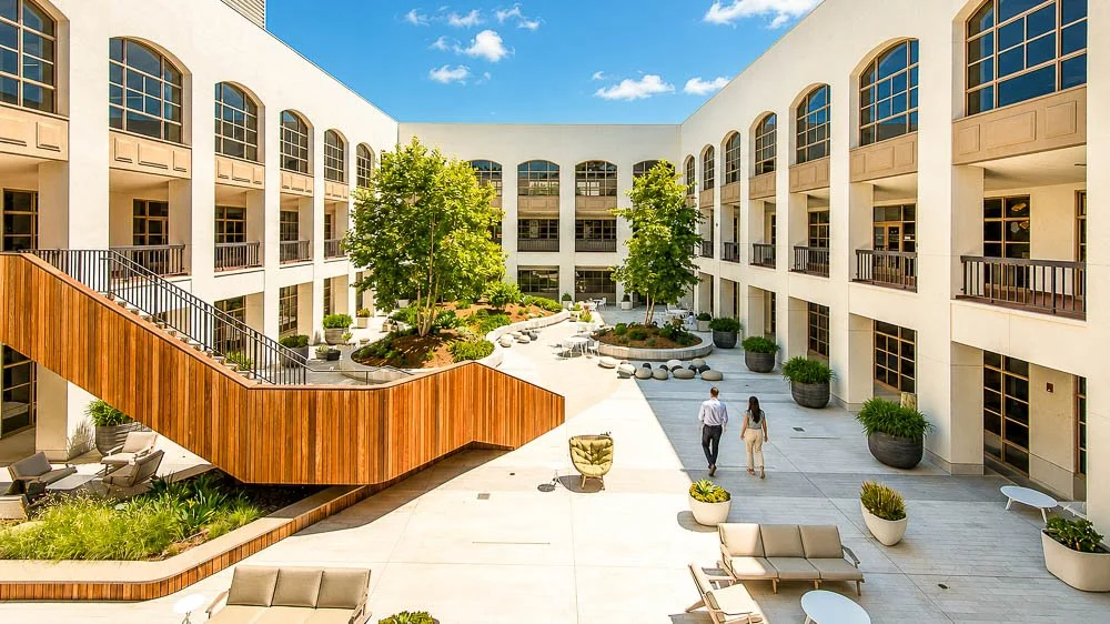Class A lifestyle office courtyard property investment managed by Palisade Group