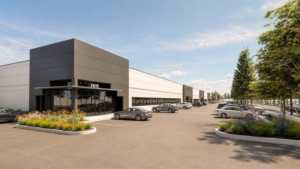 Modern advanced manufacturing and flex industrial building operated by Palisade Group