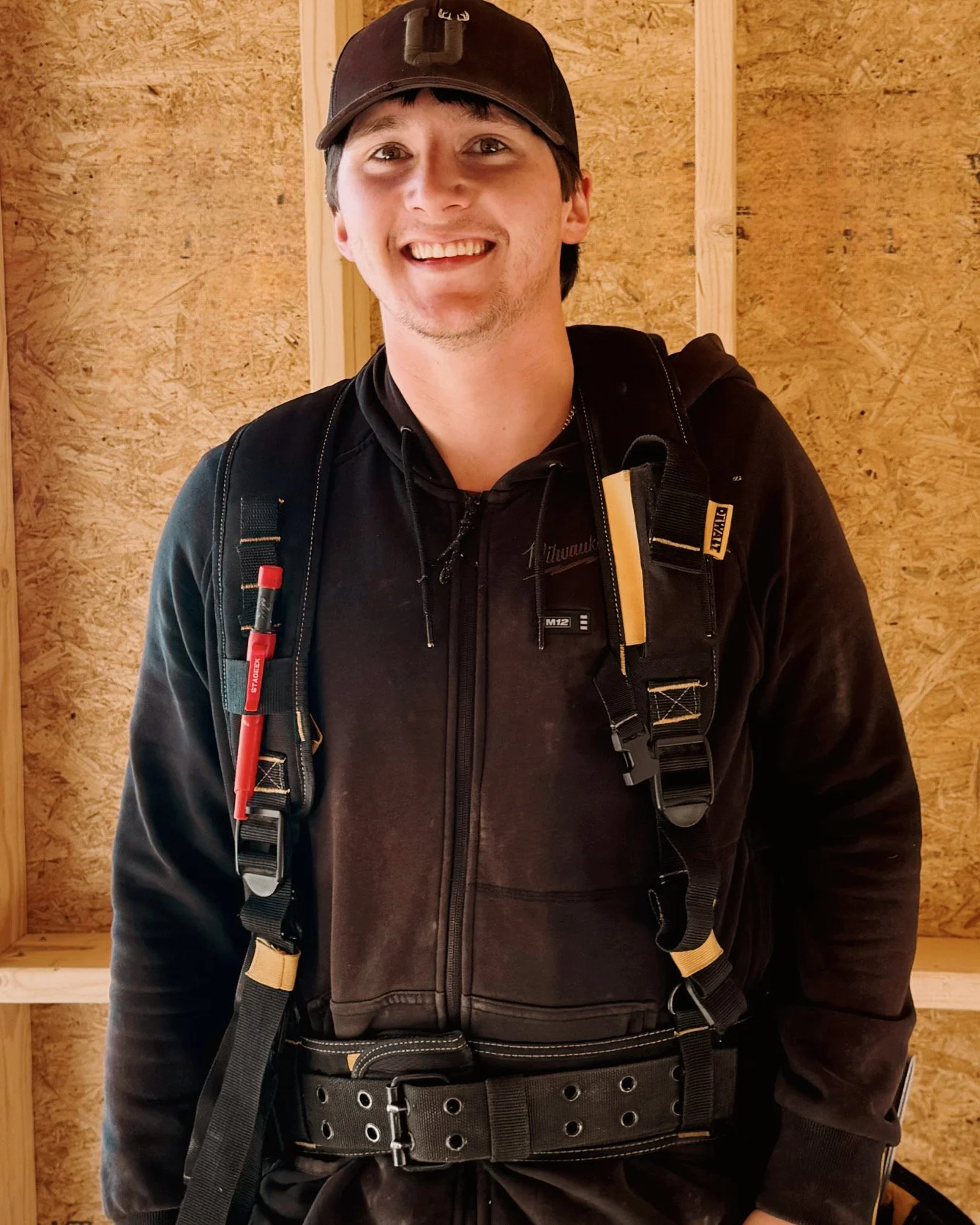 Brady Anderson, carpenter at Mihelich Custom Builders in Montana.