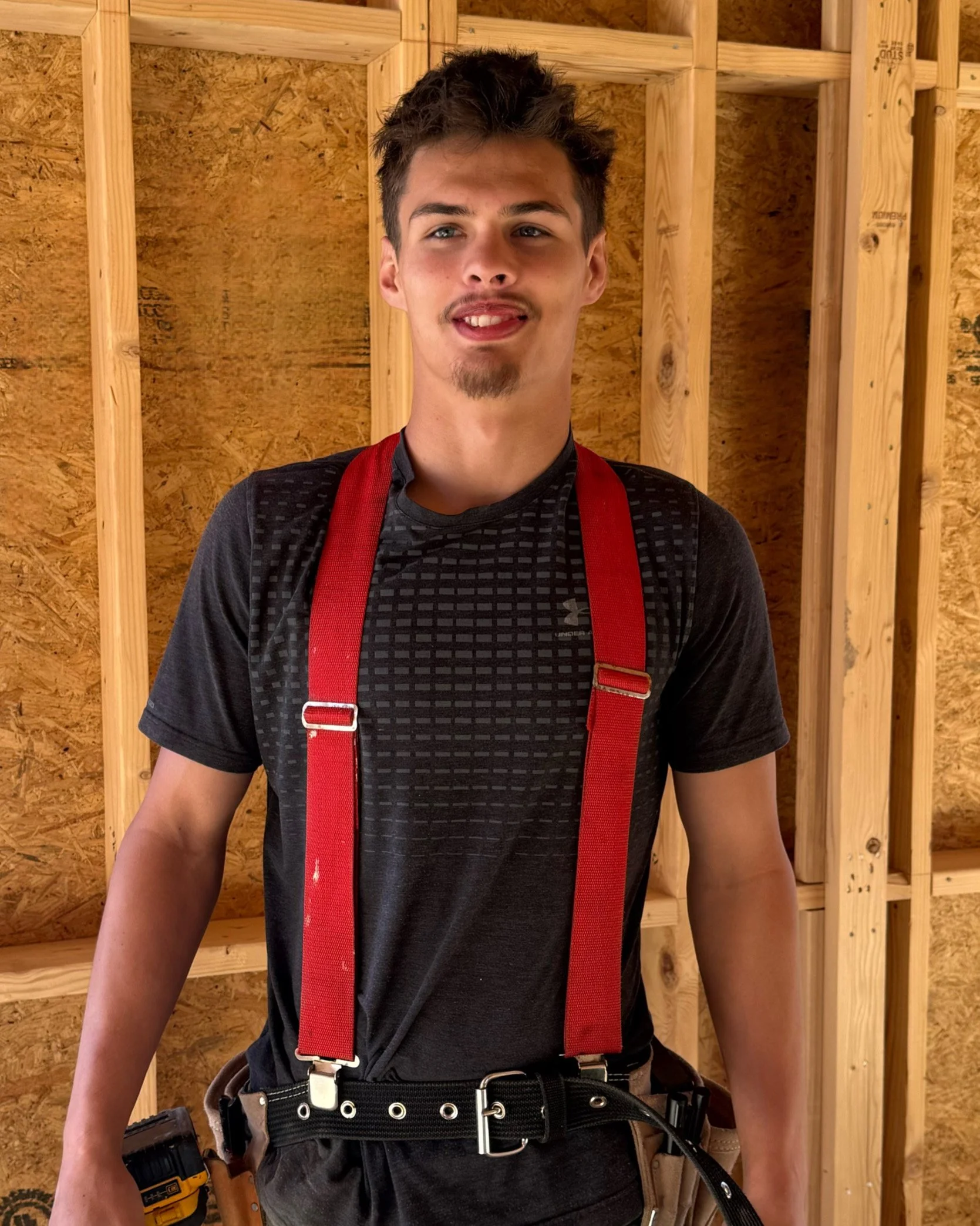 Maverick McEwen, carpenter at Mihelich Custom Builders in Montana.