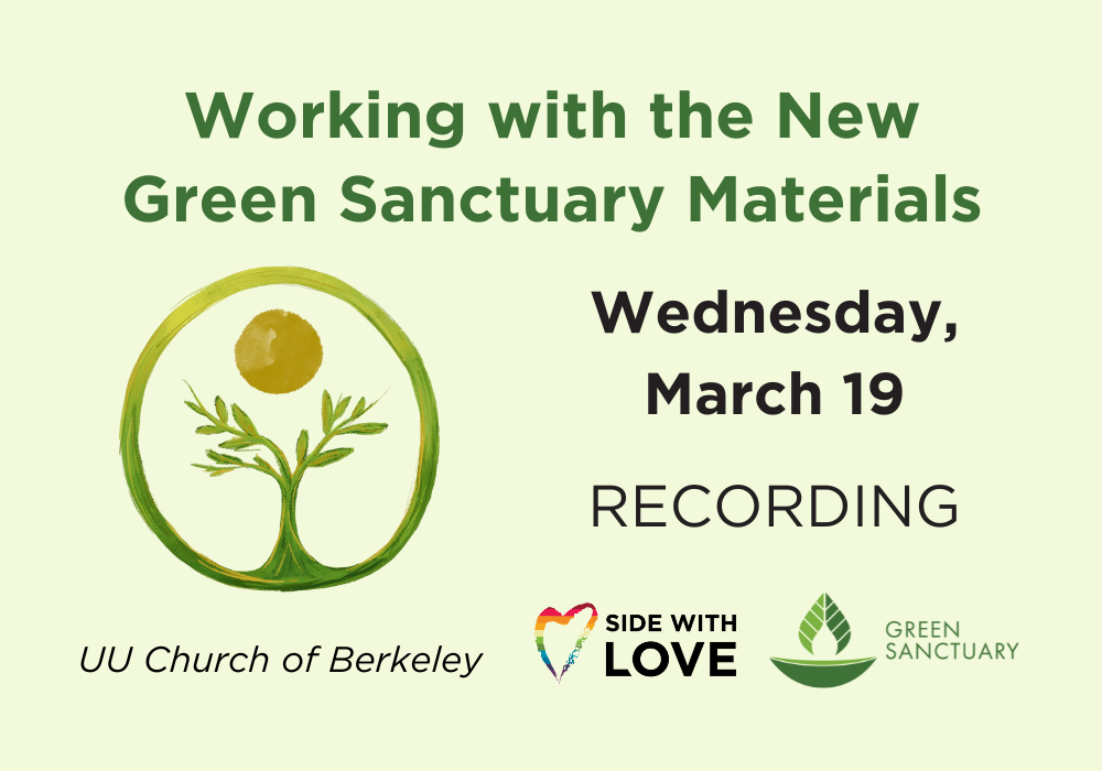 Recording and Resources: Exploring the Possibilities for Mitigation with the UU Church of Berkeley