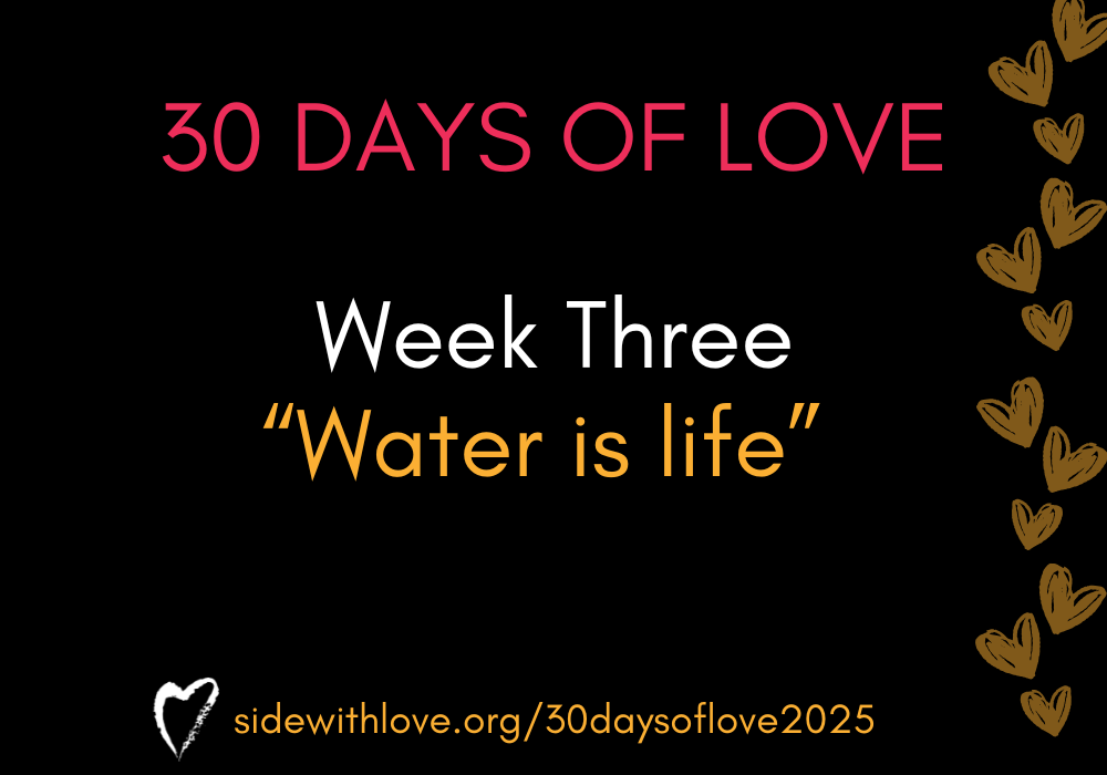 Week Three of 30 Days of Love 2025: Water is Life