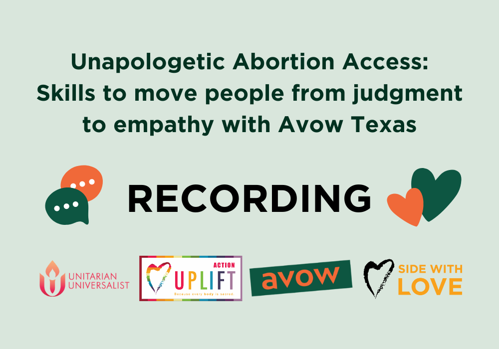 Recording and Resources: Unapologetic Abortion Access