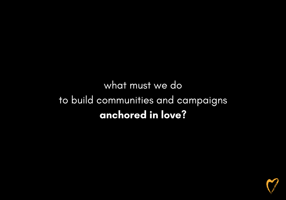 June Update from Side With Love: what must we do to build communities and campaigns anchored in love?