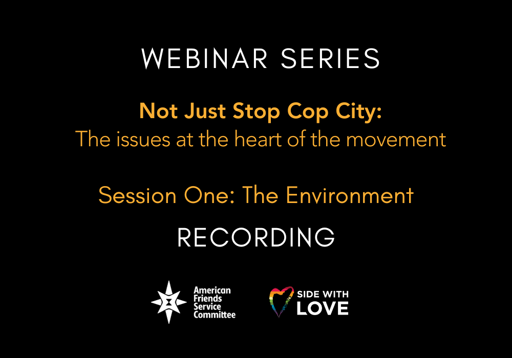 Recording and Resources from Not Just Stop Cop City, Session One: The Environment