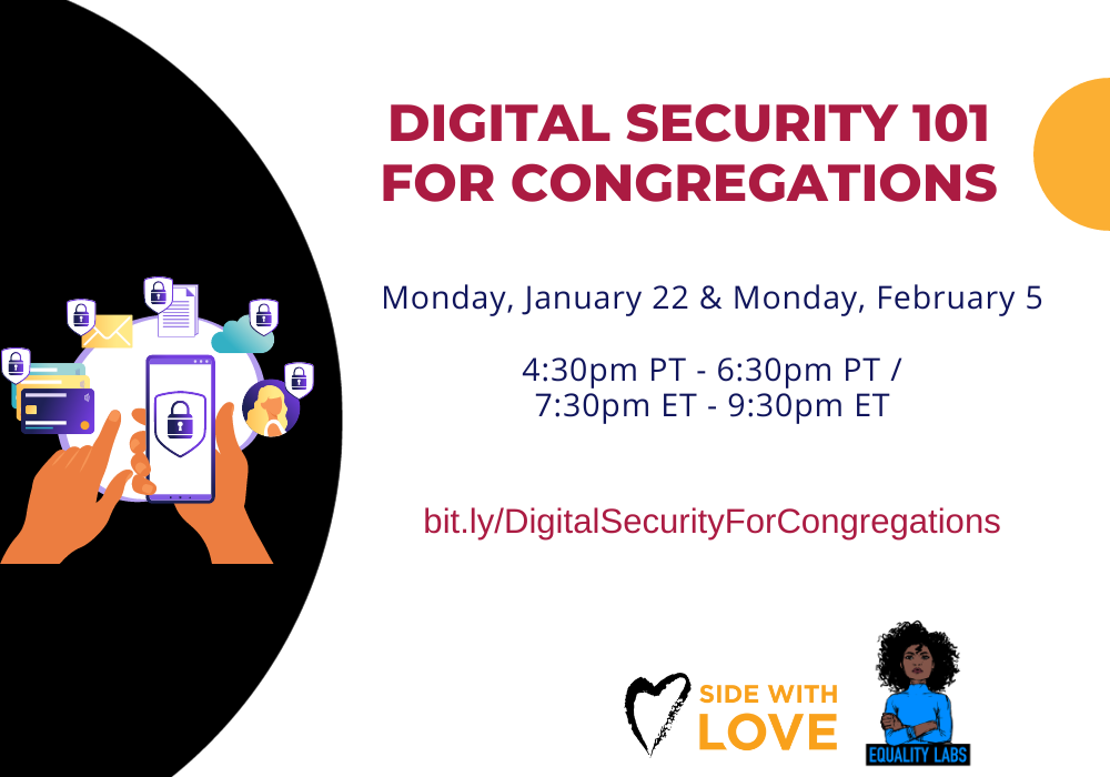 Register now: Digital Security For Congregations 101 Virtual Training