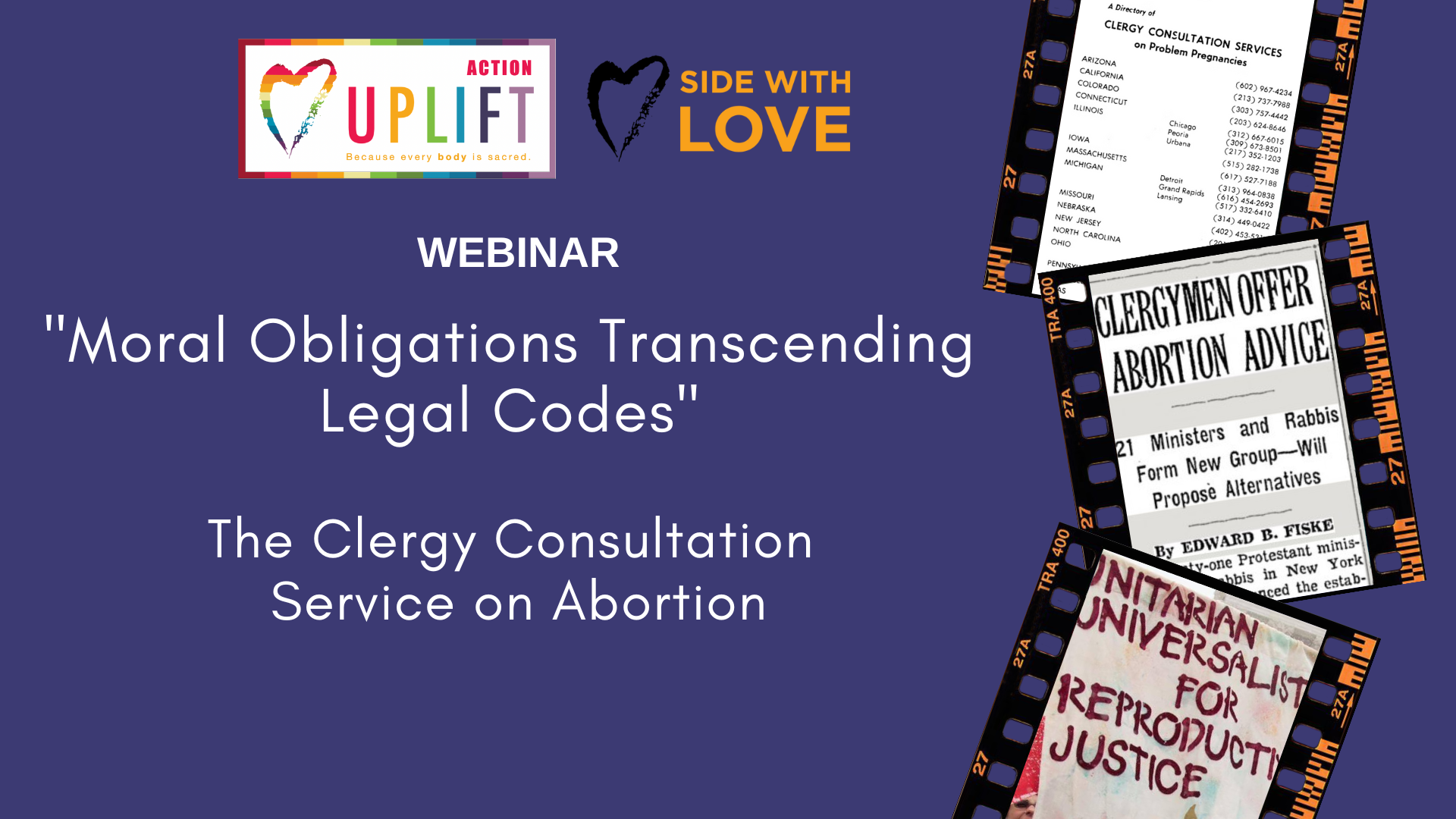 Recording: “Moral Obligations Transcending Legal Codes” : The Clergy Consultation Service on Abortion