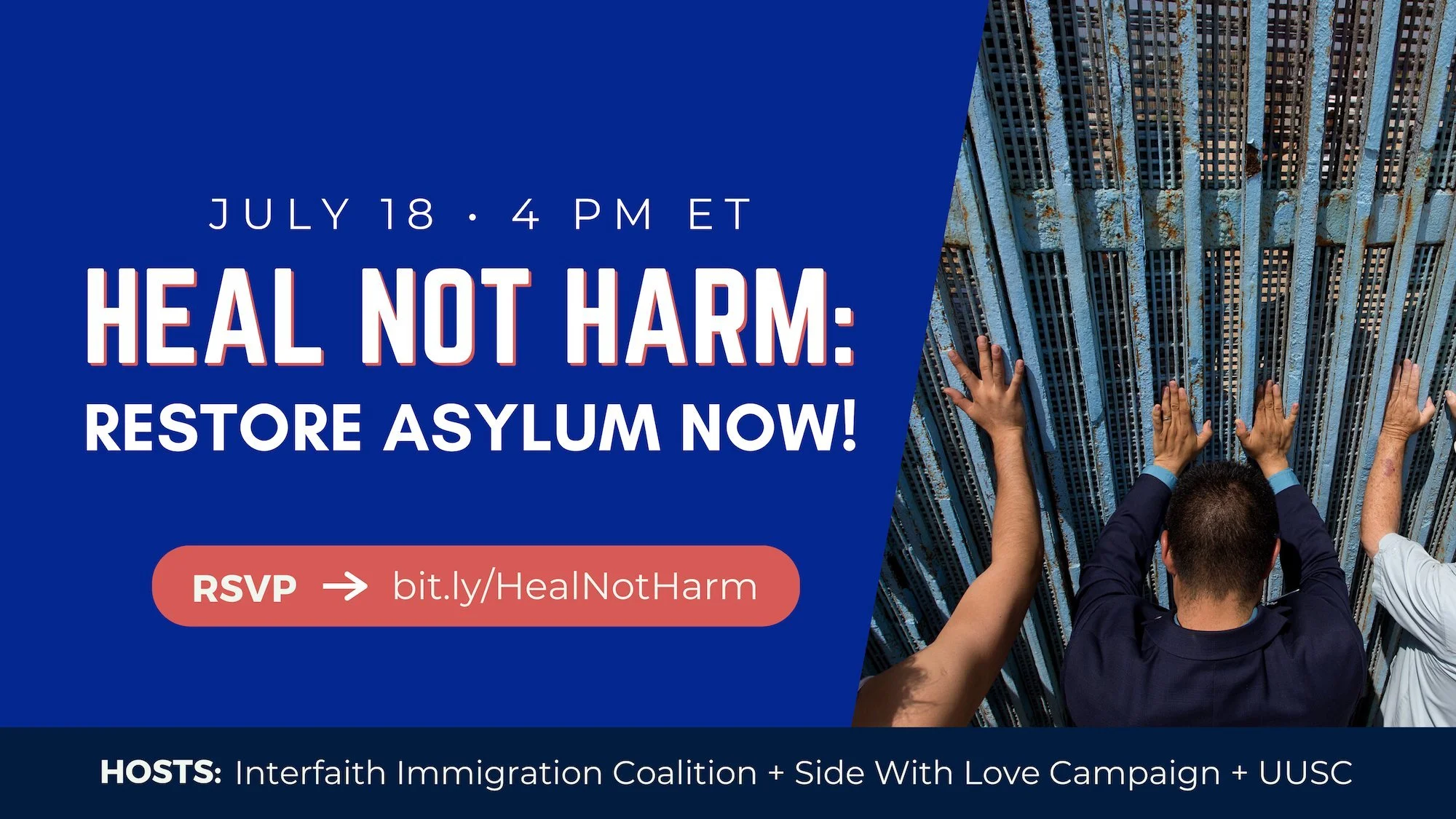 Tell Congress: #HealNotHarm - Restore Asylum Now!