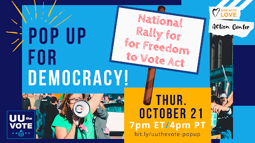 BREAKING: Senate Blocks the Freedom to Vote Act!  Join us tomorrow!