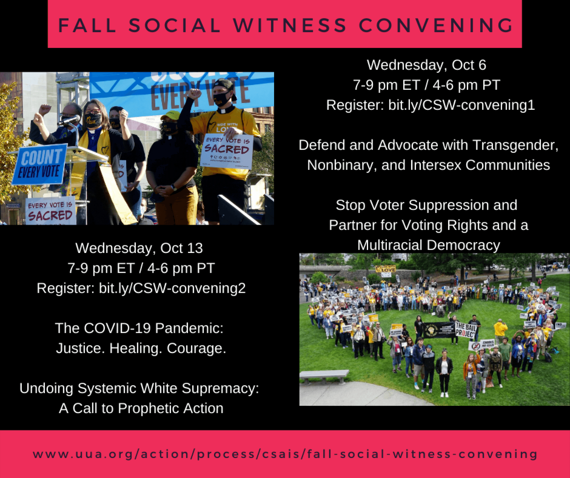 How do we build hope? Social Witness Convenings on Oct 6 and 13
