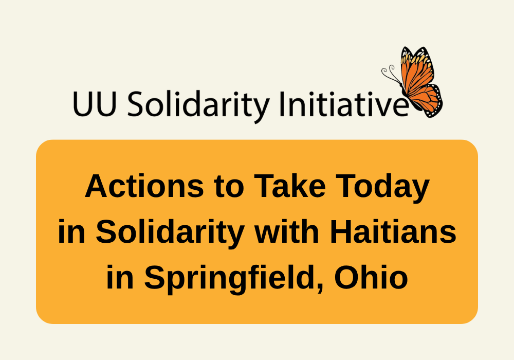 Actions to Take Today in Solidarity with Haitians in Springfield, Ohio