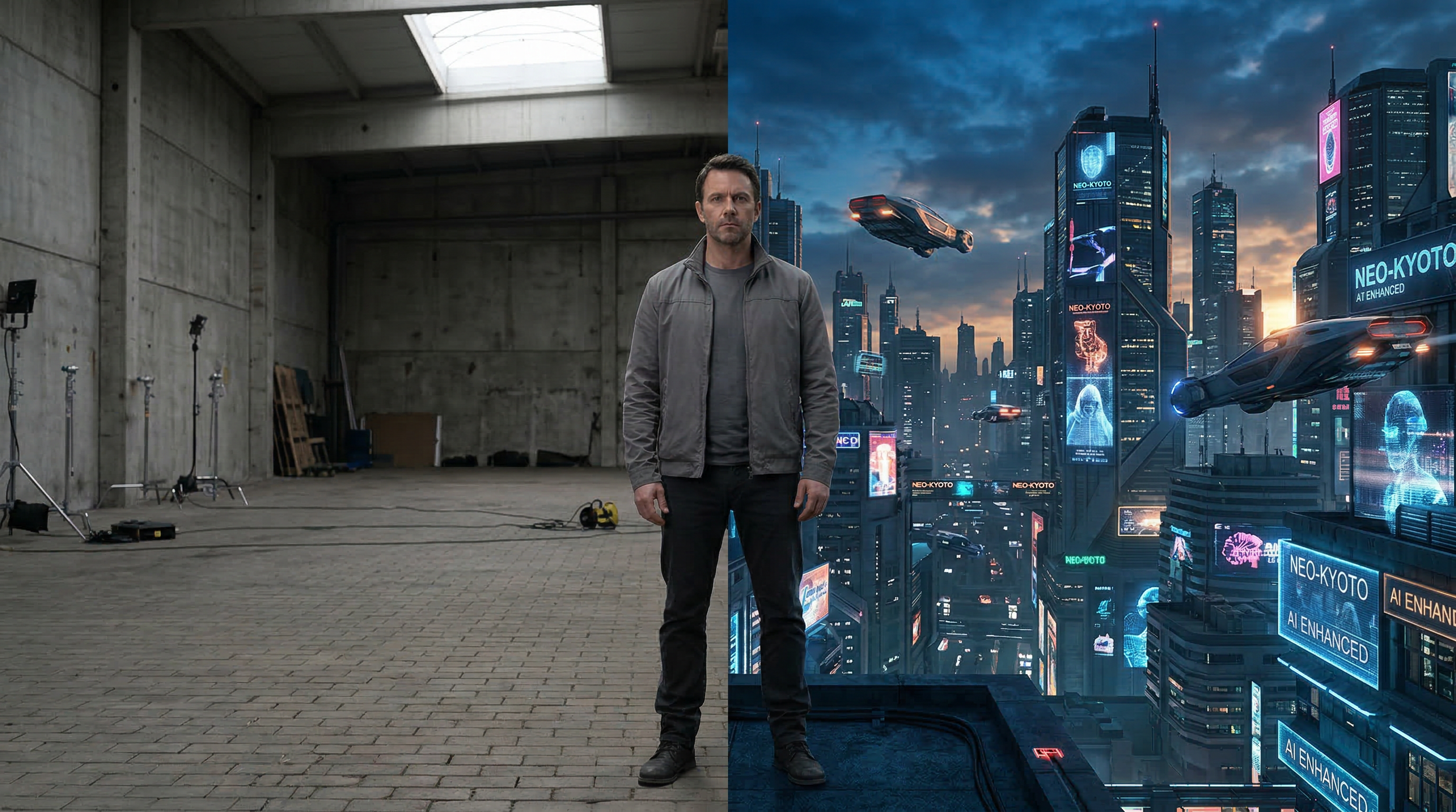 A high-fidelity, photorealistic AI-generated master frame showcasing cinematic lighting and professional video composition.