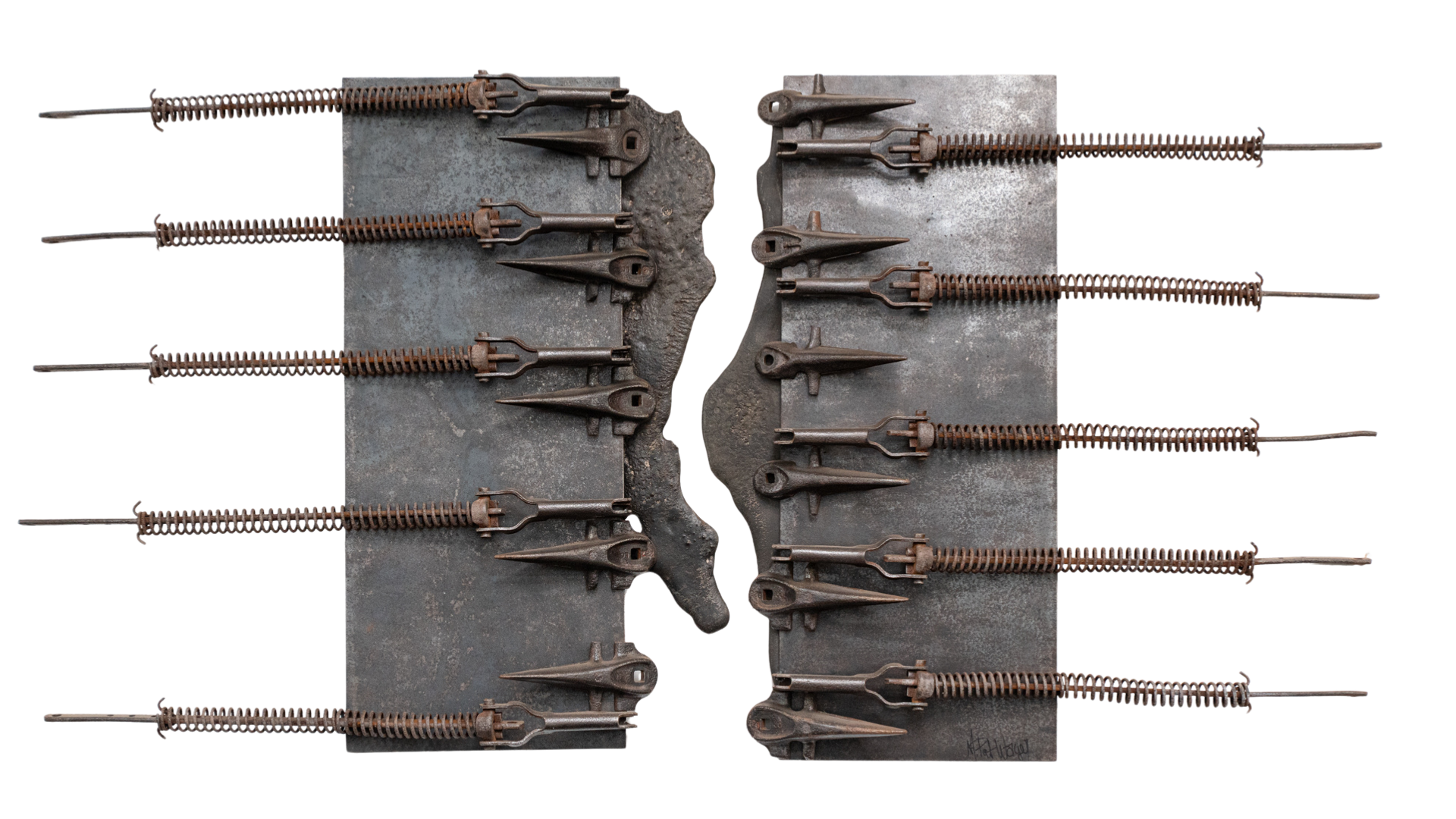 DISCONNECT, WALL SCULPTURE
Steel, wood, found objects • 1987