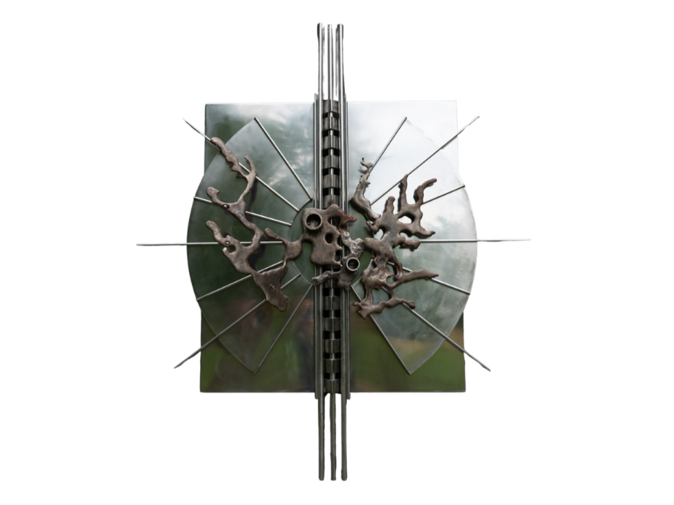 NAVIGATOR, WALL SCULPTURE
Steel, wood, found objects • 1987