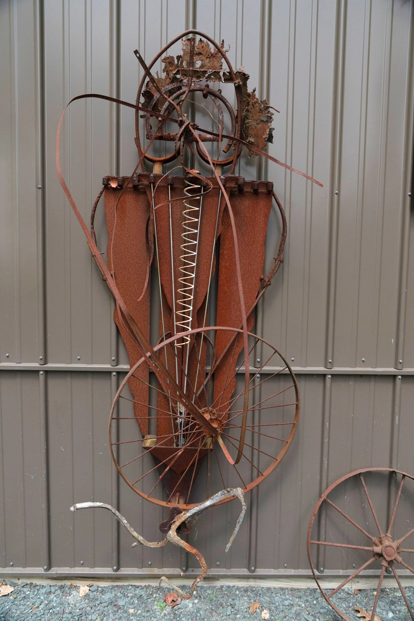 Spiritual Visitant - Inspired by the idea of a supernatural visitor or entity from the spirit world. 96’ x 32” x 16”. 1993