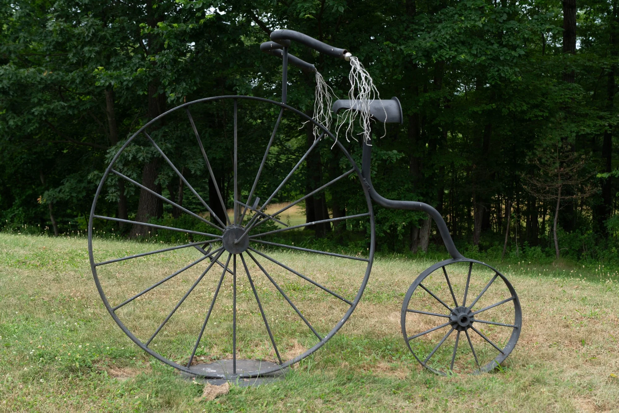 
Cycle - This piece was created for a call for “Artist’s Toys” by the Rice gallery at the Albany Institute of History & Art. I created  three similar, yet distinct, cycles. The work evokes my  childhood love of bicycle riding and the pride associated