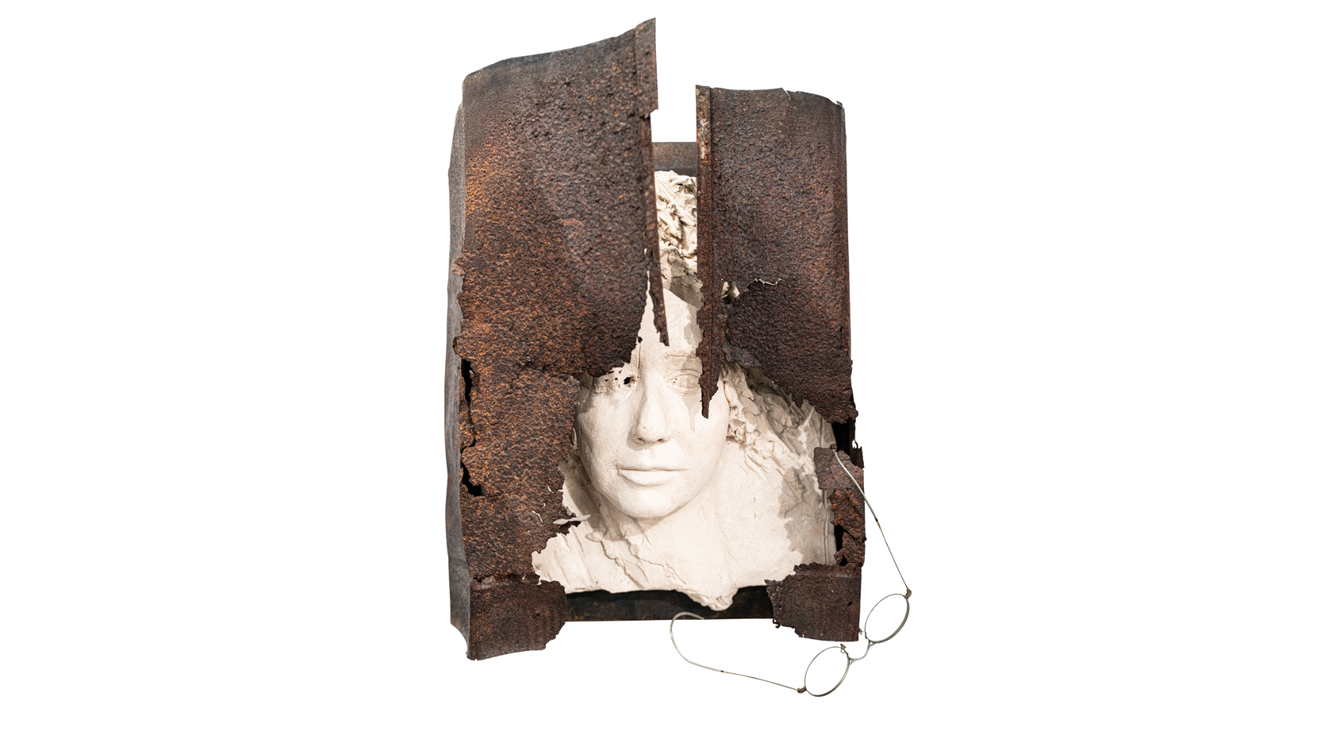 SELF PORTRAIT, ASSEMBLAGE
Steel, wood, found objects • 1987