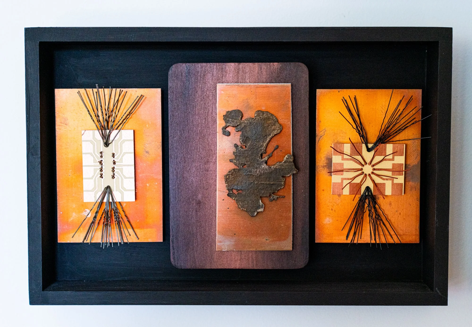Between the Two - Inspired by being stuck between two opposing forces. 
8’ x 12” x 13/4”. 2022