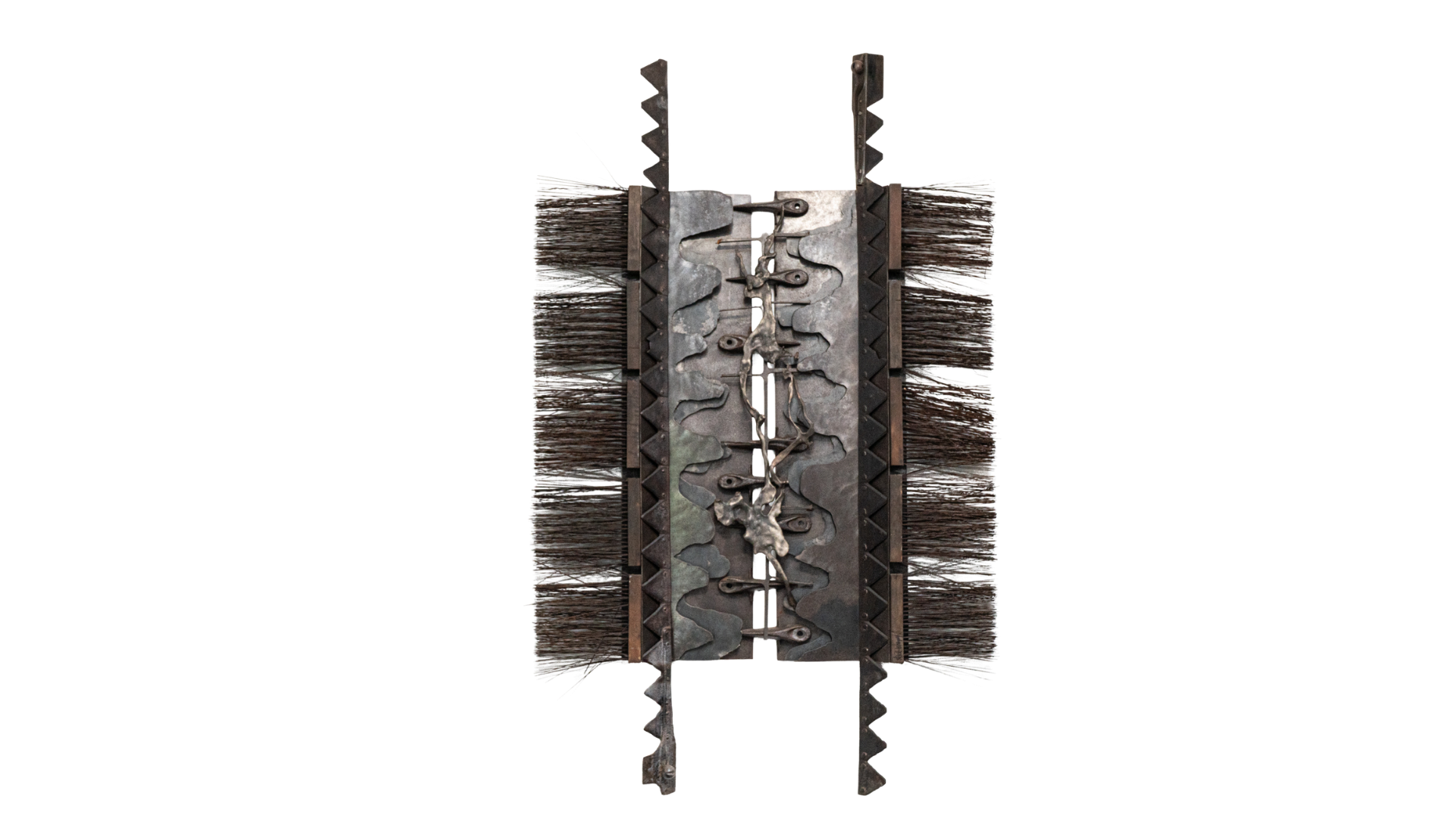 INNERMOST, WALL SCULPTURE
Steel, wood, found objects • 1987