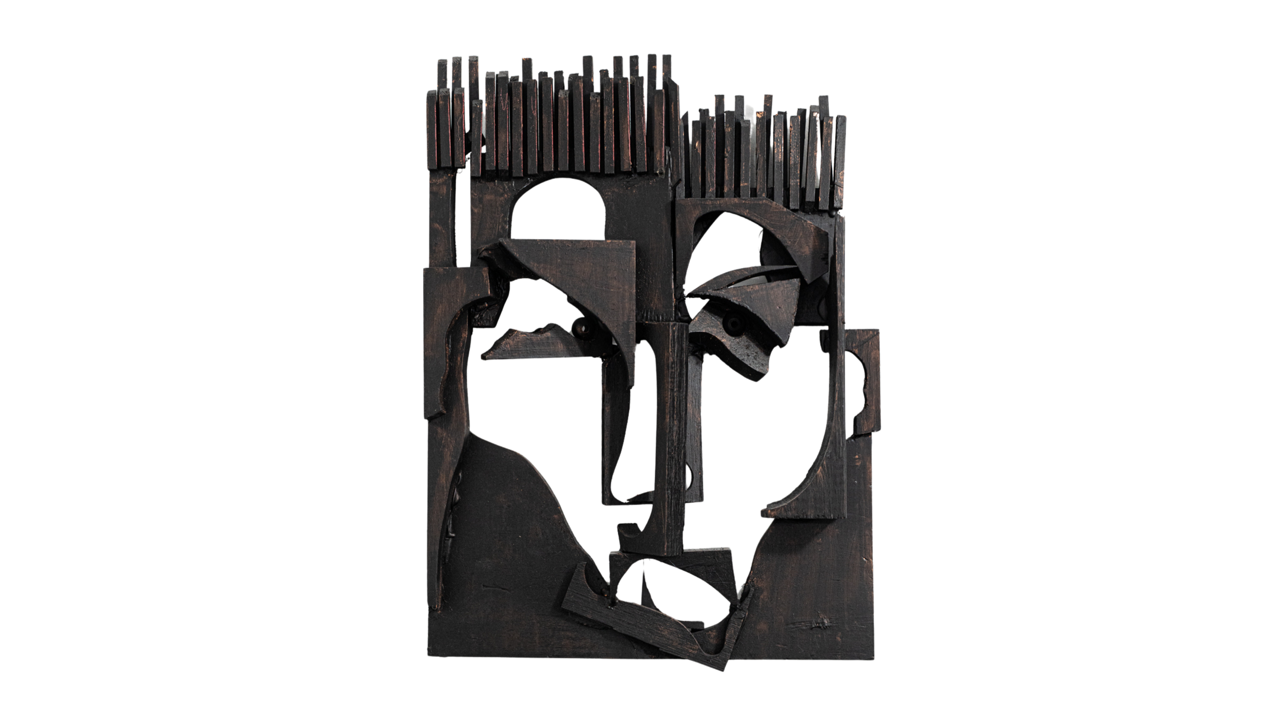 ASSEMBLAGE, OPEN FACE
Steel, wood, found objects • 1987