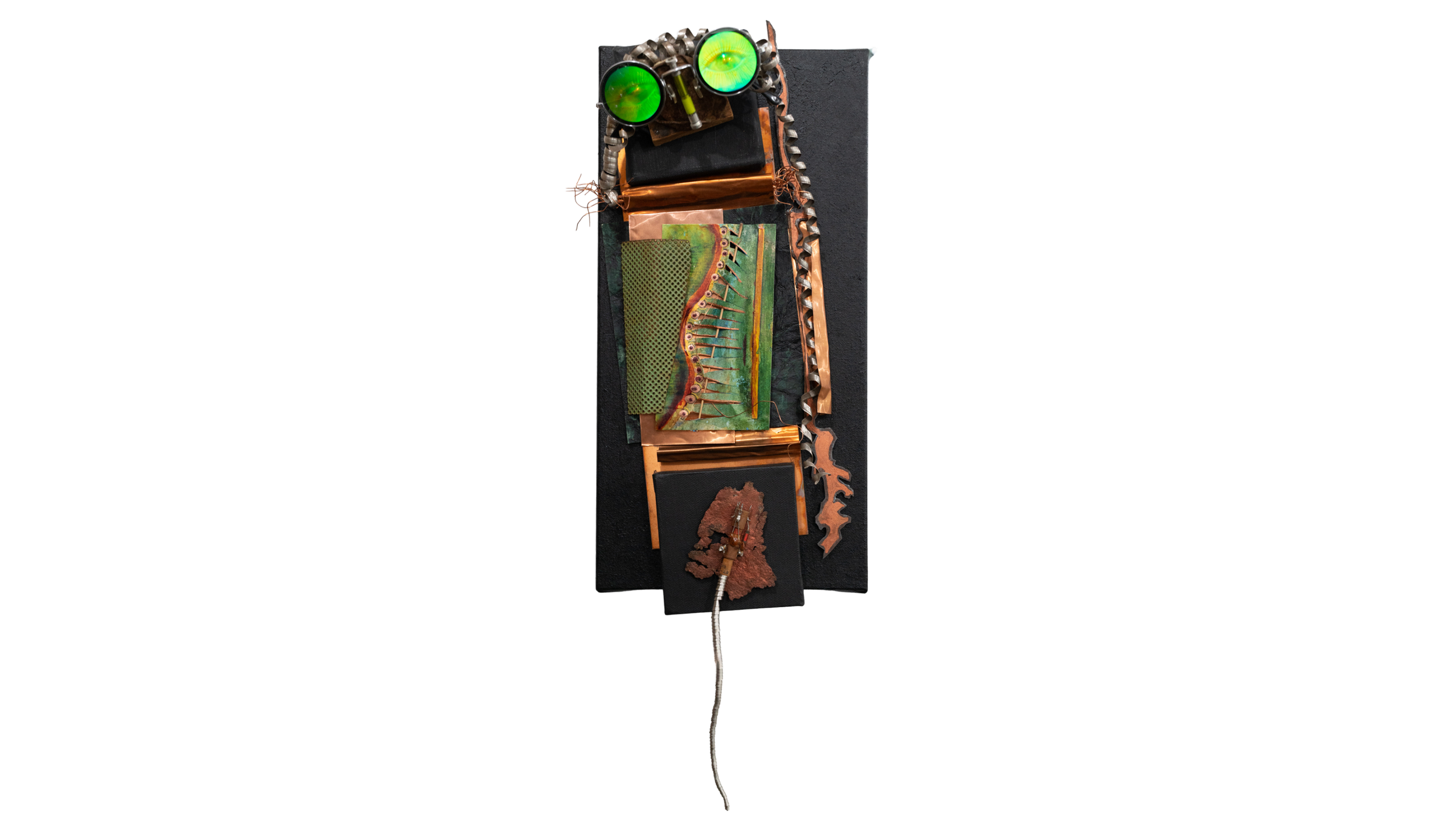 CRAZED, ASSEMBLAGE
Steel, wood, found objects • 1987