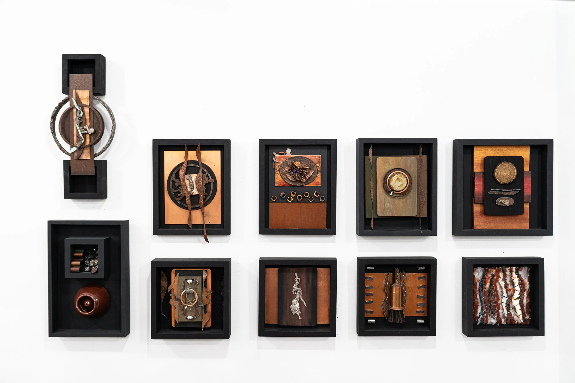 Wall of Small Assemblages - Grouping of small assemblage work.