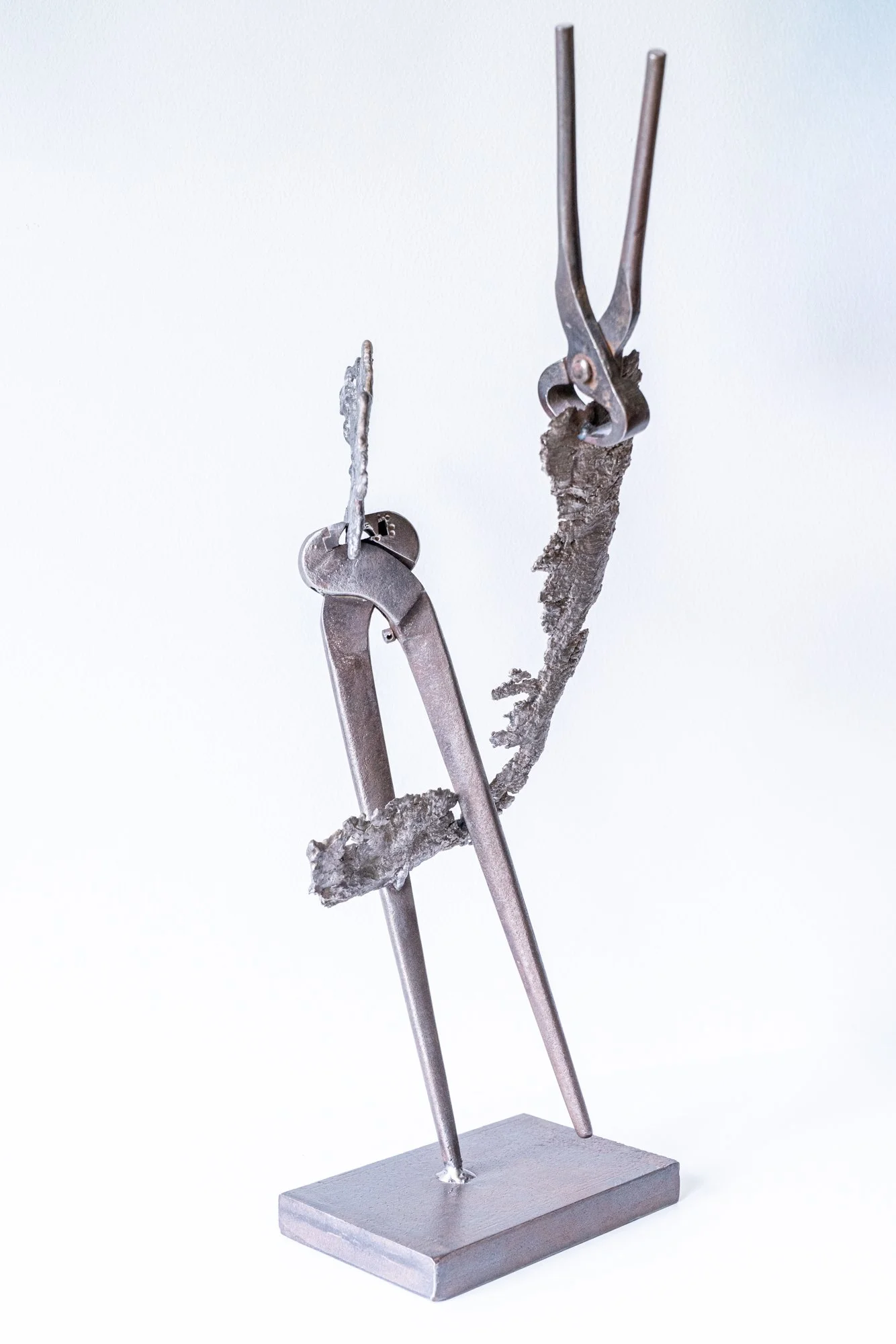 T-9 - Flying Spirits - industrial welded steel, cast stainless steel-82.5” x 17” x 18” 2024