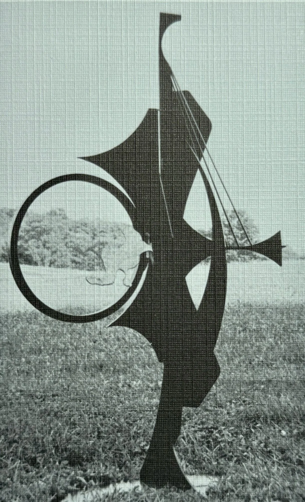 Muse Messenger - Inspired by seeking the muse. Welded steel, cast stainless steel_82” x 53” x 26”_ 1986 ( No longer available) 