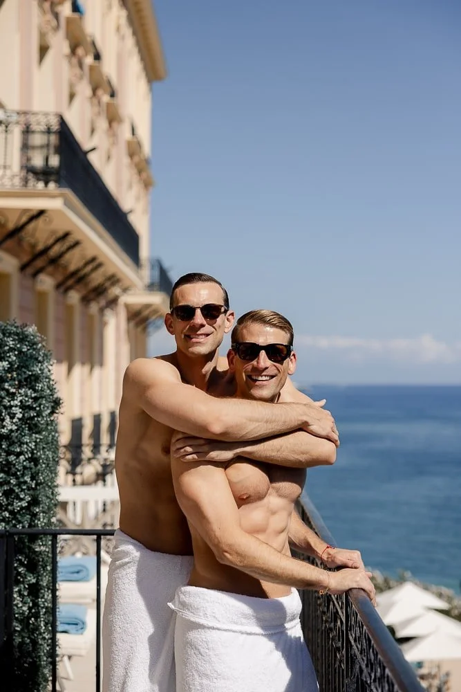 Getting ready at the Riviera hotel - Cap Ferrat