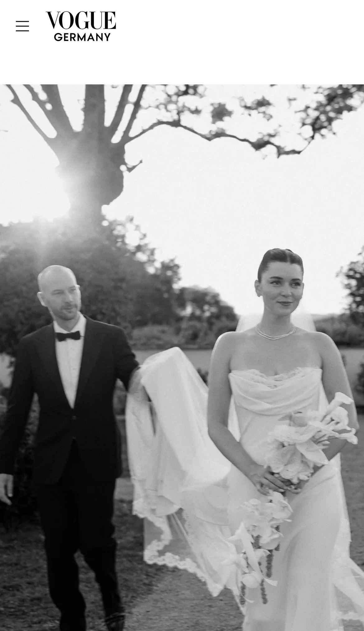 Publication in Vogue Germany - Chloe Fayollas, fashion wedding photographer