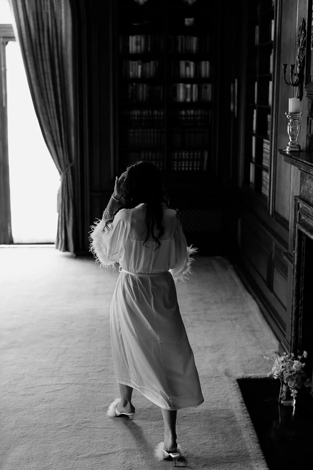 The bride’s intimate preparation moments, capturing quiet elegance and timeless beauty before the celebration begins