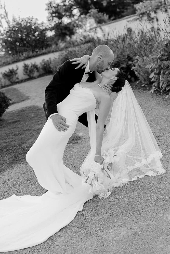 Fashion wedding photographer featured in Vogue Germany - Elegant wedding in Château de Larraldia