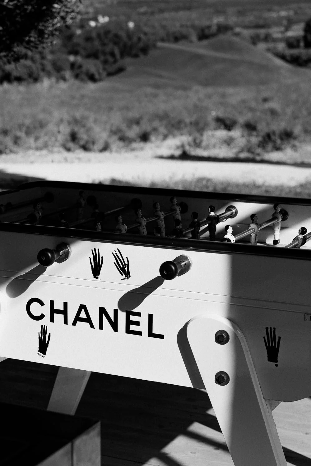 a Chanel table football - Domaine des Andéols Provence