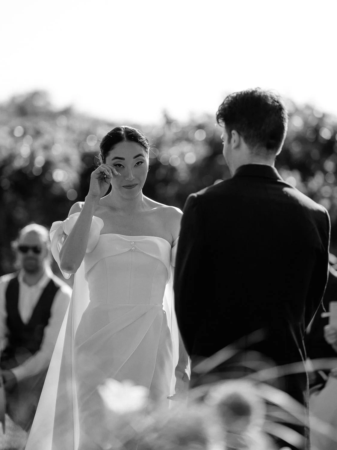 emotional wedding ceremony in the heart of the Luberon - French destination wedding photographer
