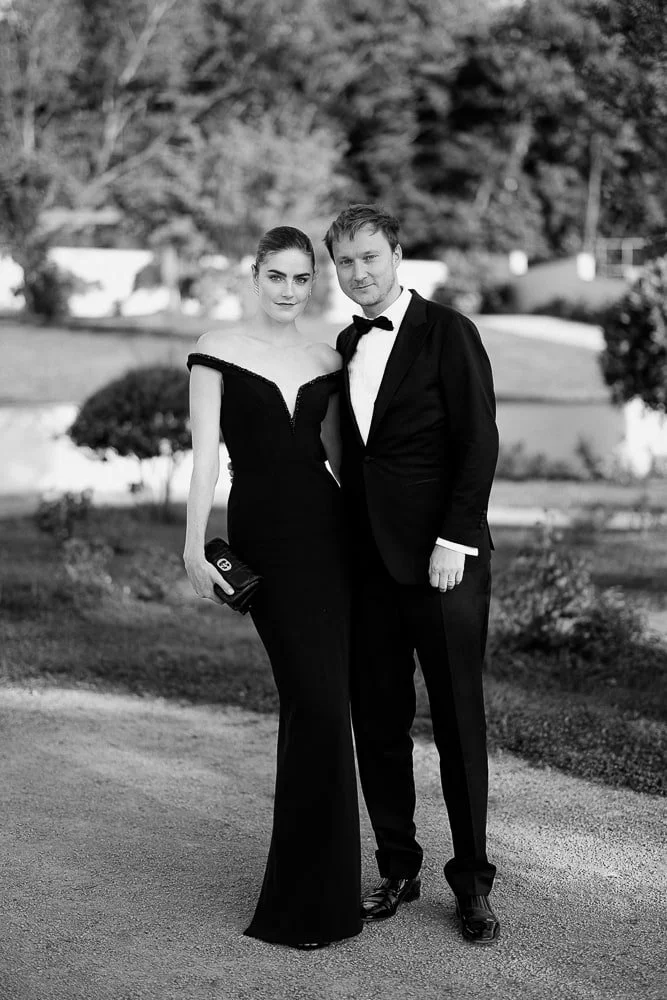 Elegant couple in Biarritz - fashion biarritz wedding photographer featured in Vogue 