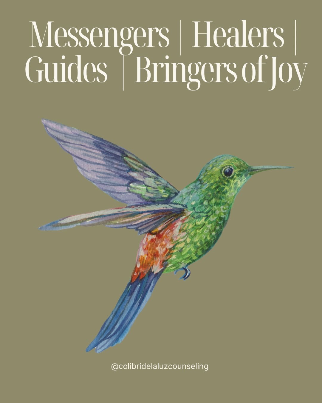 Why a Hummingbird?

As I began to envision this space of healing and connection, I knew I wanted a symbol that reflected healing, connection, and hope, while also honoring my heritage and my roots. 

The hummingbird has long been honored in Indigenou