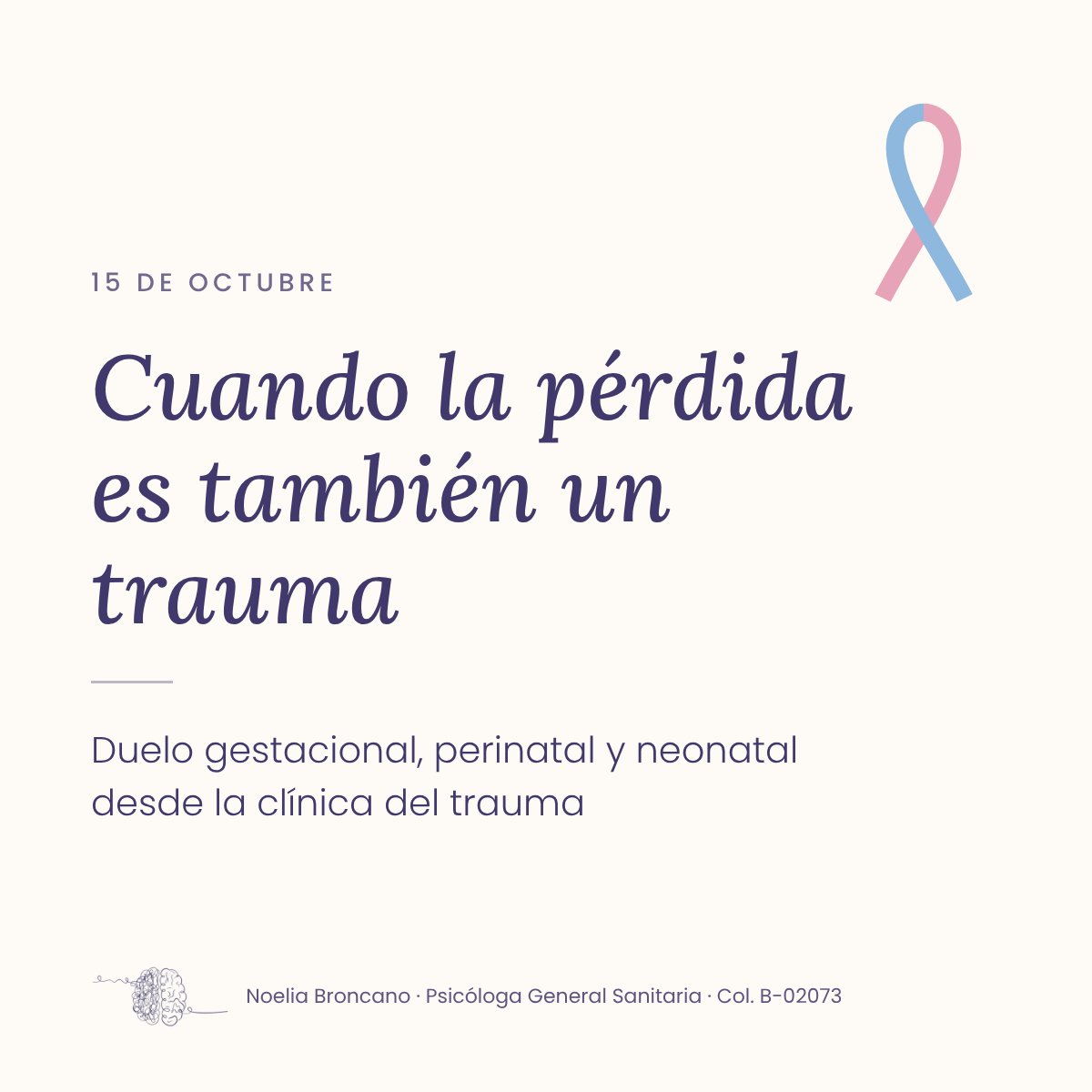 Un duelo que a menudo no tiene sitio
