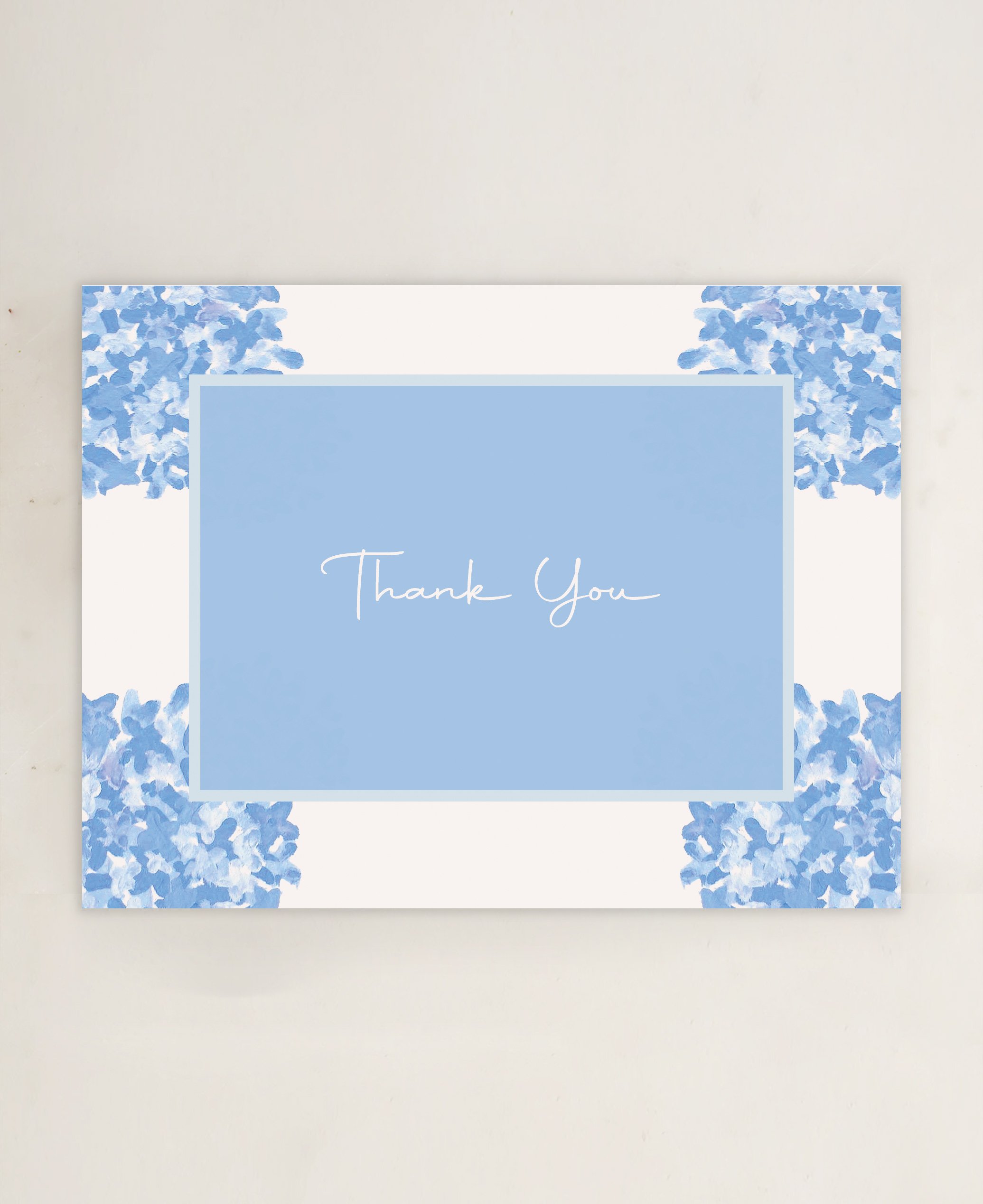 Hydrangea Thank You Card