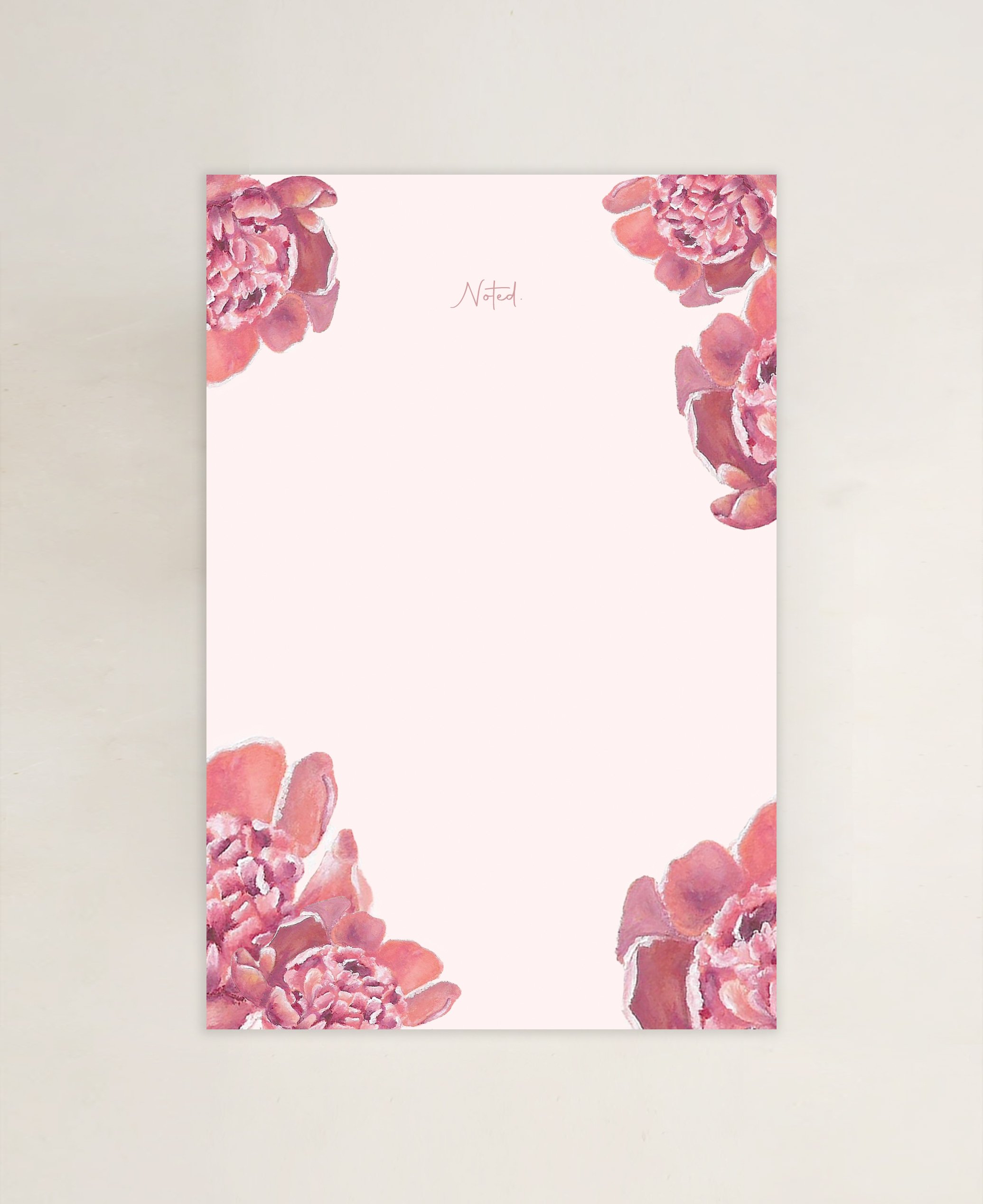 Peonies Notepad