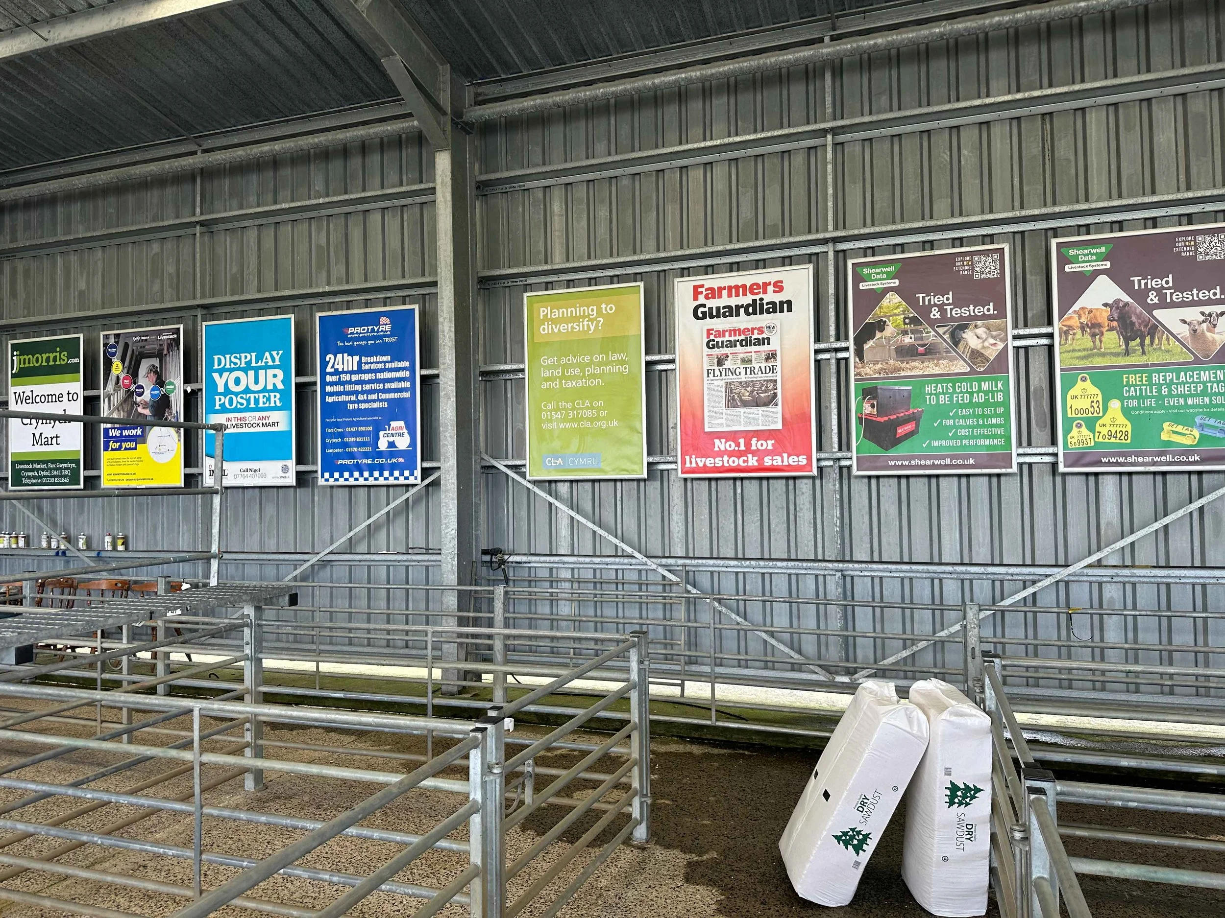 Crymych Livestock Market Advertising (J J Morris)